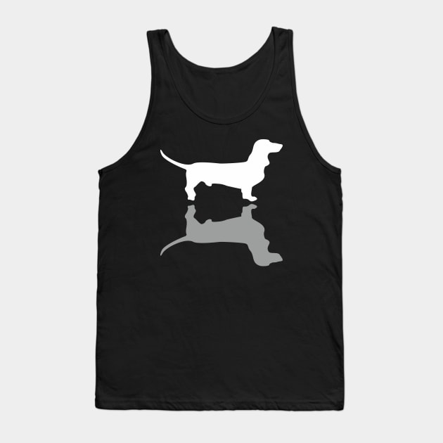 Silver Dachshund Tank Top by XOOXOO